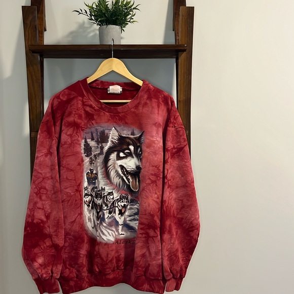Vintage Acid wash wolf crewneck - Picture 1 of 5